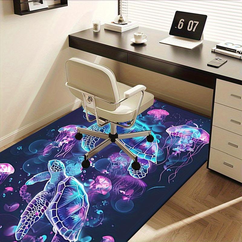 1pc Sea turtles,Jellyfish,Underwater Office Carpet Soft Polyester Entrance Carpet Washable Non slip