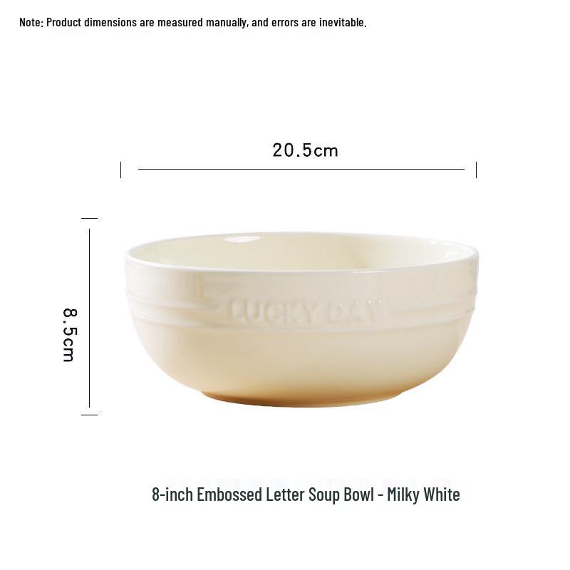 Creative Cream-Style Rice and Soup Bowl - 2024 New Tableware Collection: French Shallow Plate Edition