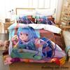 KonoSuba Bedding Set Single Twin Full Queen King Size Bed Set Adult Kid Bedroom Duvetcover Sets Anime parure de lit Bed