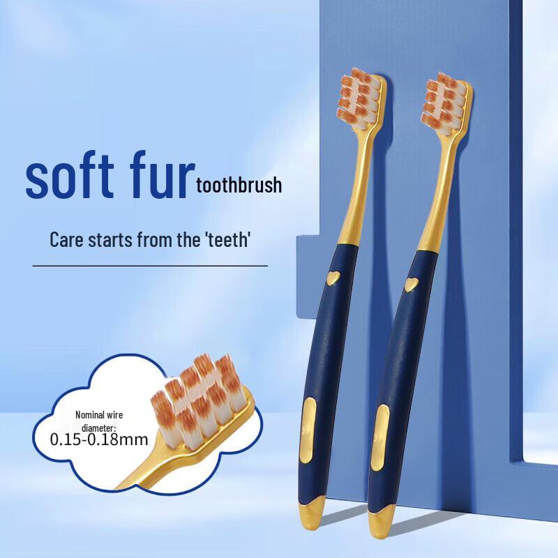 SOAO Wide Head Soft Bristle Toothbrush 6-Pack