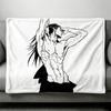 Jujutsu Kaisen Super Soft Flannel Blanket Gojo Satoru Anime Peripherals Suitable for Sofa Office Thin Air Conditioning Blanket
