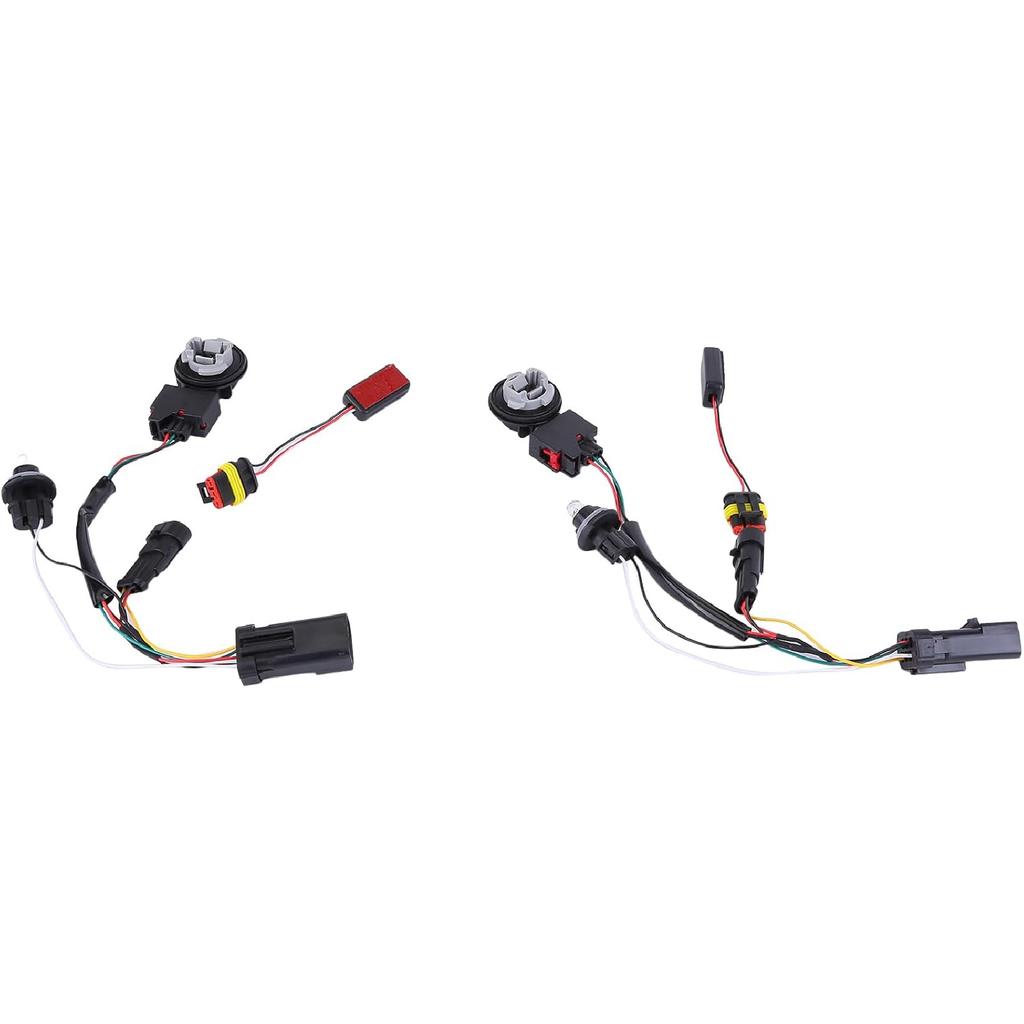 LED Tail Lights Wire Assembly Zcargel 1Pair LED Tail Lights Conversion Wire Harness Kits Rear Driver&Passenger Side Fits For Dodge Ram 1500 2500 3500