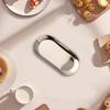 Compact Oval Tray Enhance the Aesthetics of Your Home with This Silvery Tray