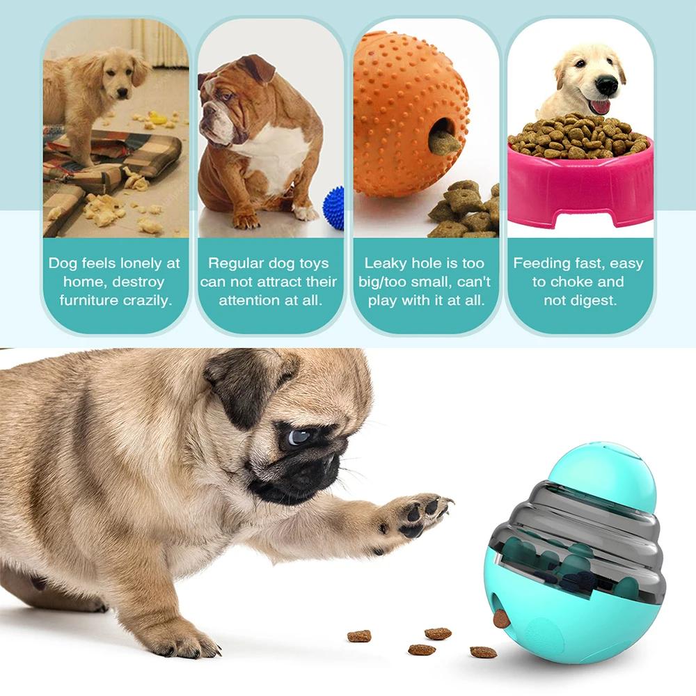 2026 Dog Toy Treat Dispenser for Small Big Dogs Interactive Shaking Leakage Food Container Increases IQ Tumbler Pet Track Rolling Toy