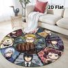 Spy Family Round Area Rug Carpet Rug For Living Room Bedroom Sofa Playroom Decor Nonslip Floor Mat