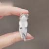Cartoon Cat Brooch For Women Cute Long Tail Kitten Enamel Pins Small Animal Badge Jewelry