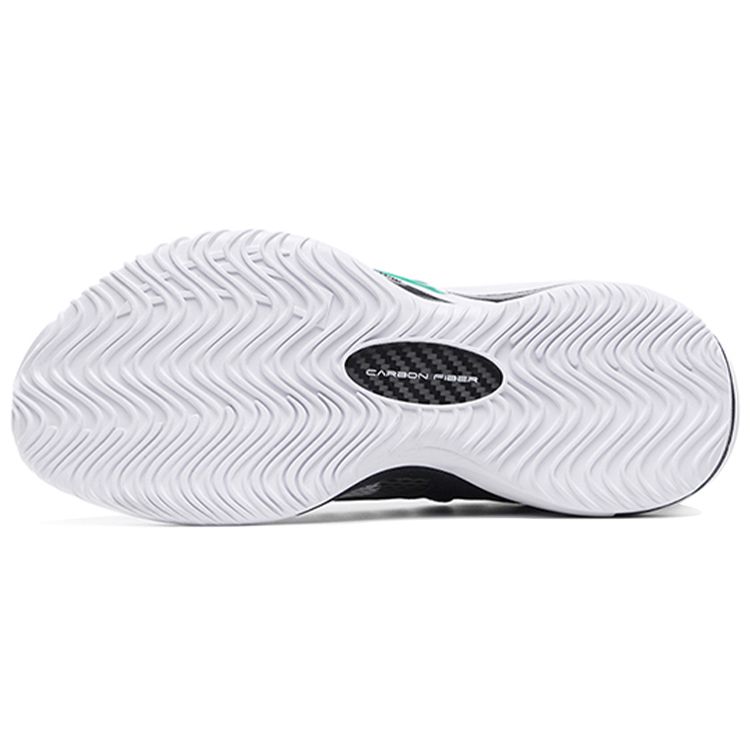 ANTA Men Kuangchao 5 Pro Professional Basketball Shoes White Black Mint Green 112131601-1