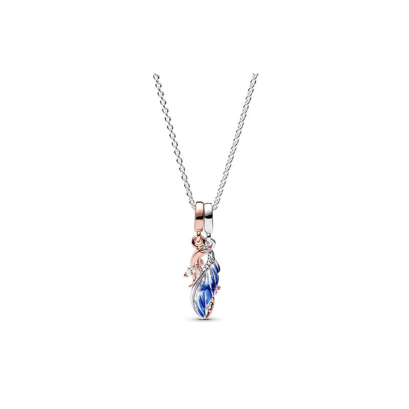Pandora Pendant decoration synthetic cubic zirconia 925 silver necklace women s silver 383199C01 серебряный