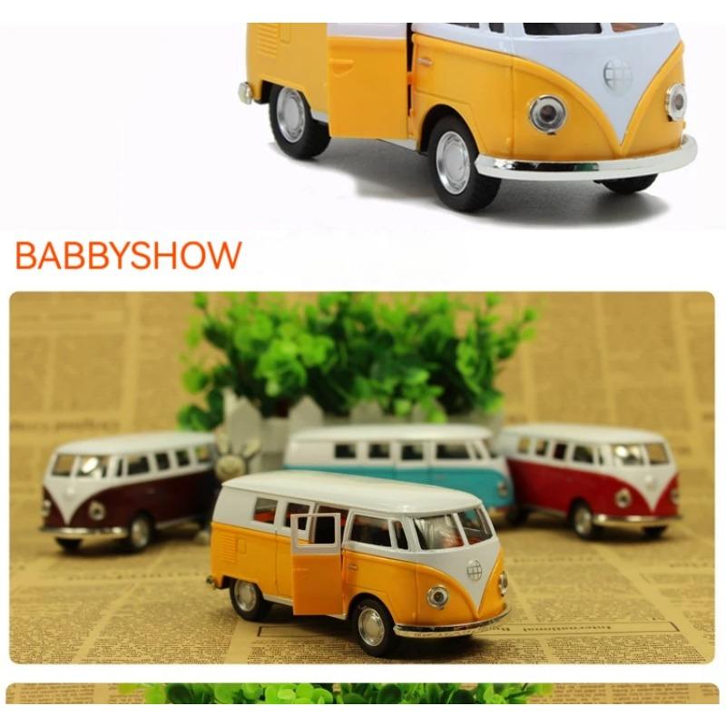 1/36 Scale Bus Alloy Model Toy with Spring-Back Action - Authentic Detail for Endless Playful Adventures