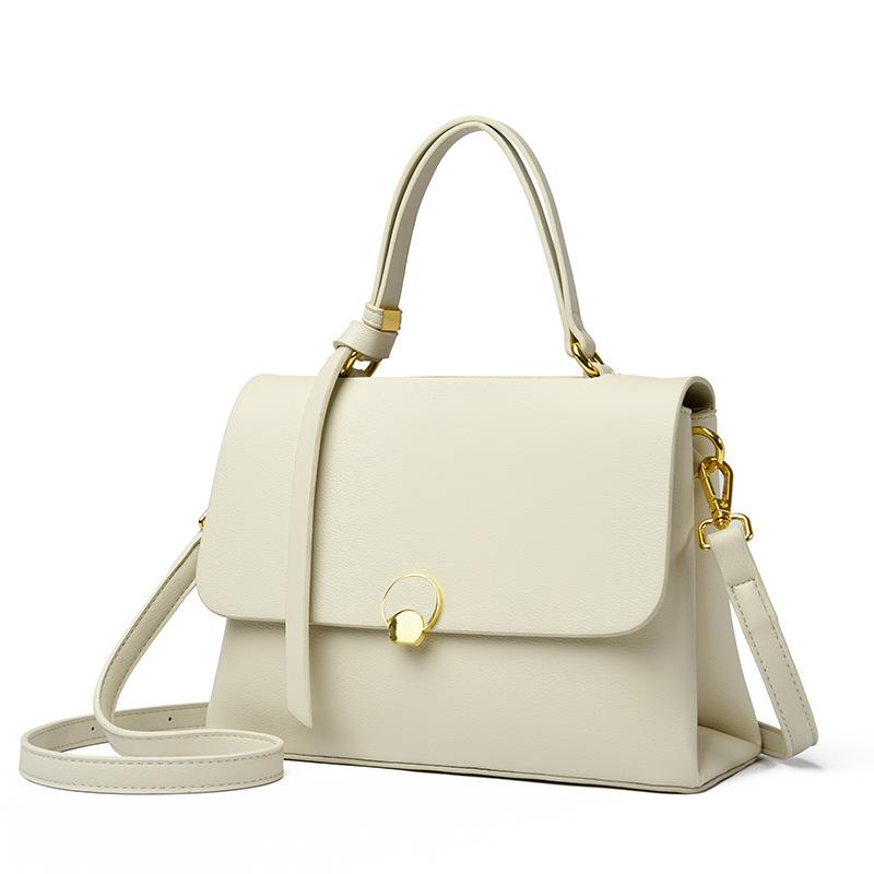 

This Year s Popular Niche Texture Color Blocked Hand-held Women s Bag New Style, Give Your Girlfriend A High-end Single Shoulder Crossbody Bag білий
