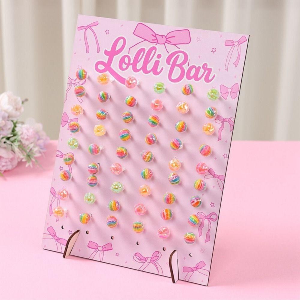 Arched Design Lollipop Stand Wood Lollipop Holder Charming Lolli Display Rack  Party Supplies