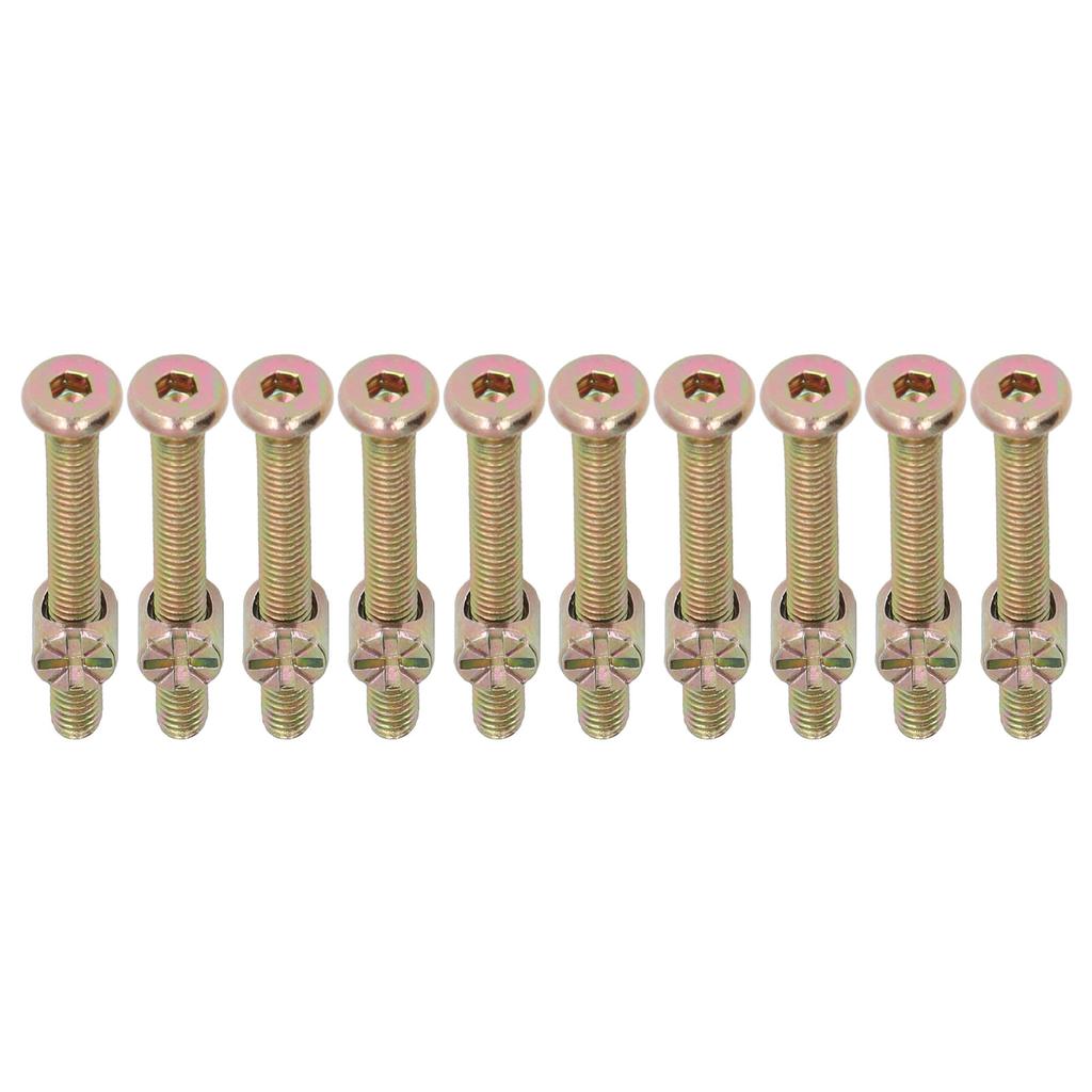 10 Sets Baby Bed Crib Screw M6 Galvanized Stainless Steel Hex Socket Head Cap Screws Hardware Kit