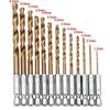Hex Shank Cobalt Drill Bit Set for Stainless Steel & Metal - HSS Twist Bits Fit Electric Impact Driver, 4341 High-Speed Steel