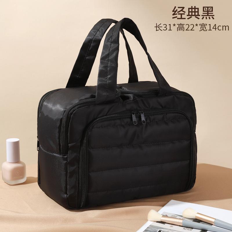 Stylish and Simple Cosmetic Bag Women's 2025 New Portable Lightweight and Large-capacity Partition Storage Bag Travel Toilet Bag