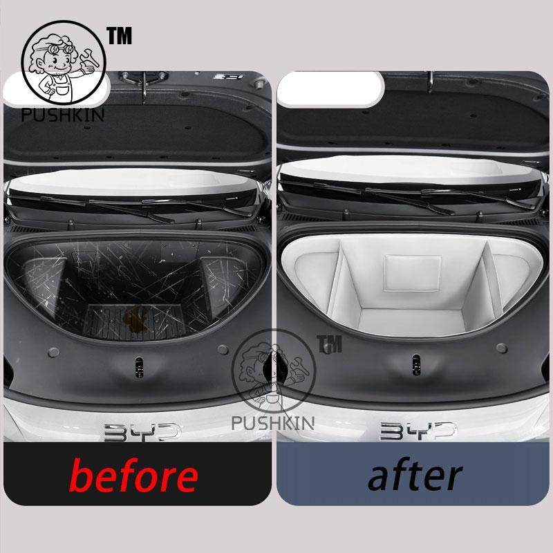 For BYD Sealion 06 EV 2025 2026 Front Trunk Storage Organizer Engine Compartment Storage Bag Storage Mat Car Accessories