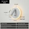 Applique Murale LED Ronde Minimaliste avec Interrupteur et Port de Chargement USB pour Chambre à Coucher Lecture