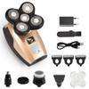 Digital Display Five-in-one Electric Shaver Multi-functional 5-Head Rechargeable Razor Full-body Washable Shaving Machine