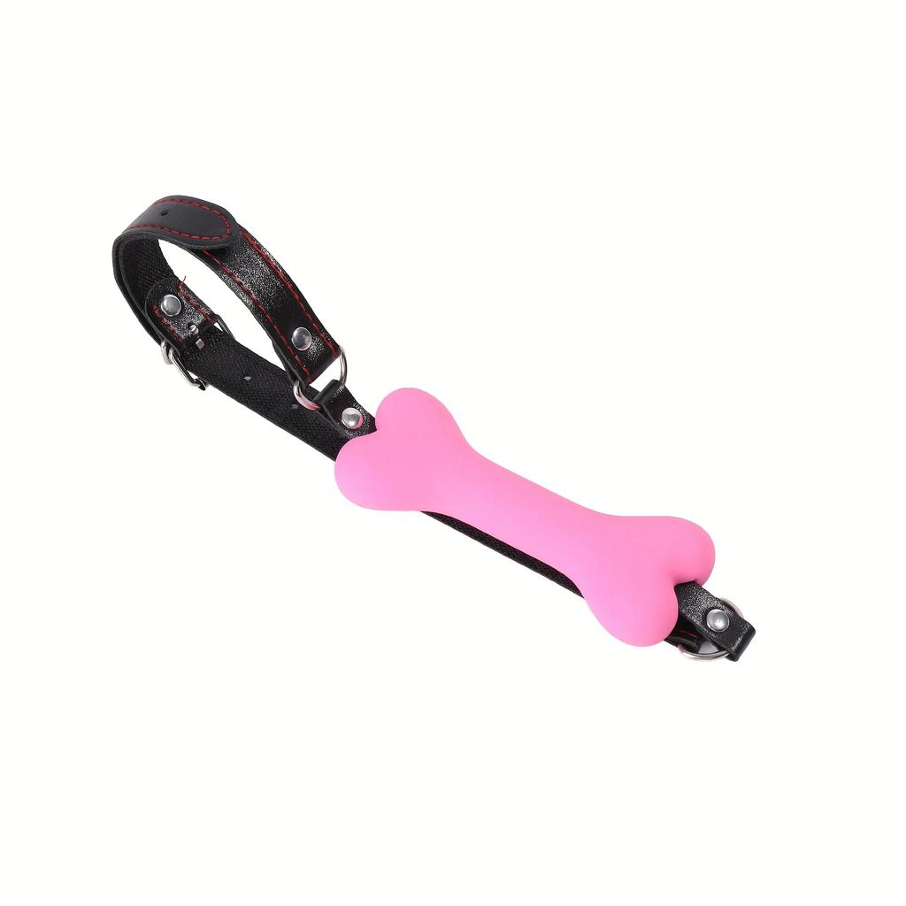 1pc SM Dog Bone Gag Silicone Adult Toy Playful Dog Theme Mouth Stretcher for Adult Entertainment Dog Lover Gift