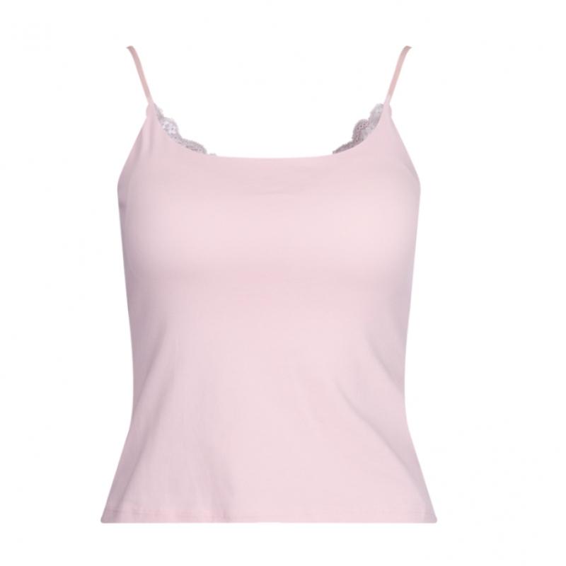 Shop Women Adjustable Strap Built In Cup Camisole With Front Lace 7 Colors Lsl