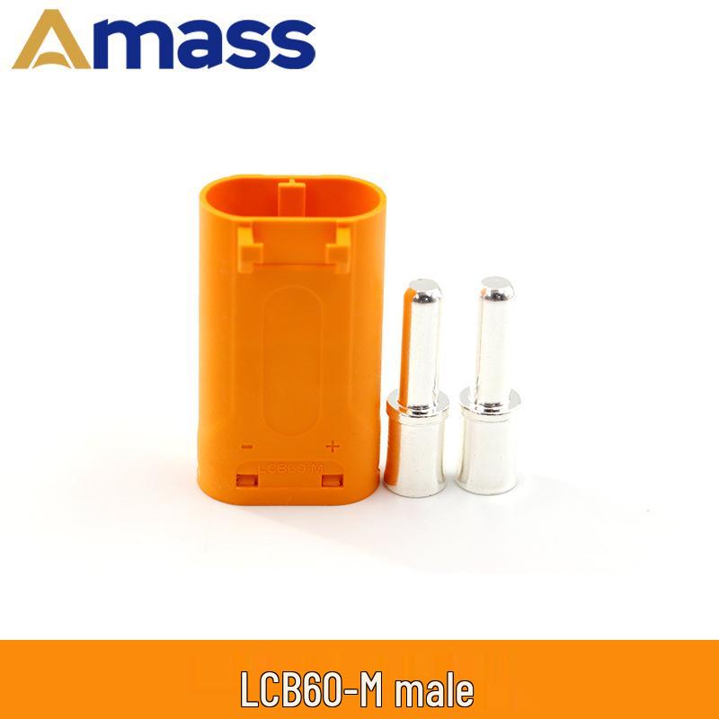 Amass LCB 40/50/60PW-M/F Crimp Purple Copper Silver-Plated Locking Circuit Board Connector