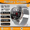 New 1000mAh Big Battery Outdoors Military SmartWatch 1.73" AMOLED Screen 10ATM Waterproof Compass Sports Tracker Smartwatch