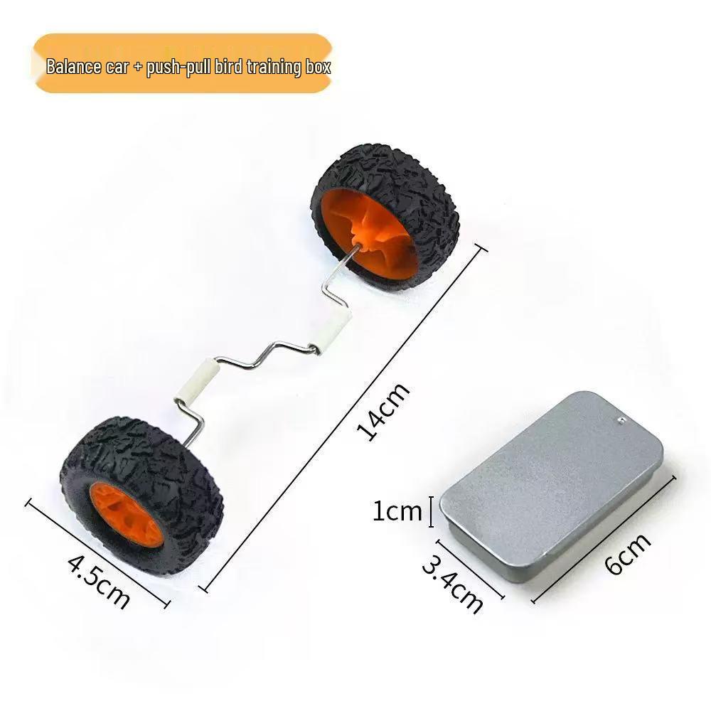 Parrot Balance Bike Toy: Skill Training Roller Skateboard for Small/Medium Birds