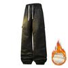 Men's Casual Pants Autumn Fleece Trendy Brand American Loose Straight Pants
