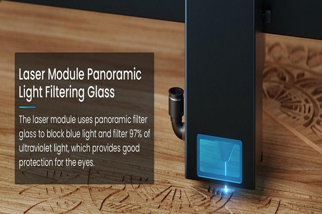 Longer Laser B1 20W Laser Engraver Cutter, 4-core Laser Head, 450 x 440mm Engraving Area - EU