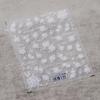 Crystal White Flower Leaves Petal Wet garden Spring Charming Elegant 5D Nail Art Stickers Rhinestone Adhesive Manicure Decals