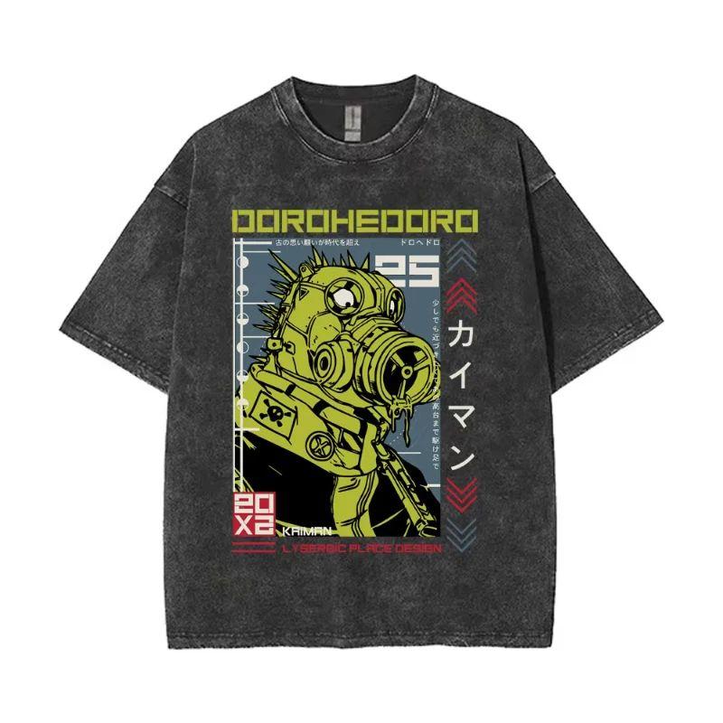 2026 Anime Dorohedoro T-shirt Grafica Kaiman Merch T-shirt Lavata Vintage Gotica Manga Rock T-shirt High Street T-shirt Oversize Manica Corta