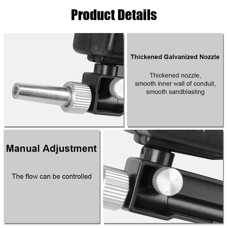 Rust Blasting Device Pneumatic Sandblasting Set Pneumatic Blasting Gun Set Adjustable Blasting Machine Gravity Sandblasting Gun