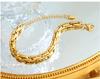 Personalized Women's Thick Chain Bracelet - Titanium Steel, 18K Gold Plated, Hypoallergenic, Niche Design.