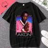 Najlepsze z Akon Klasyczna Okładka Albumu Najlepsze Ubrania Y2k dla Kobiet Męska Koszulka z Nadrukiem Luźne i Dopasowane Damskie Goth