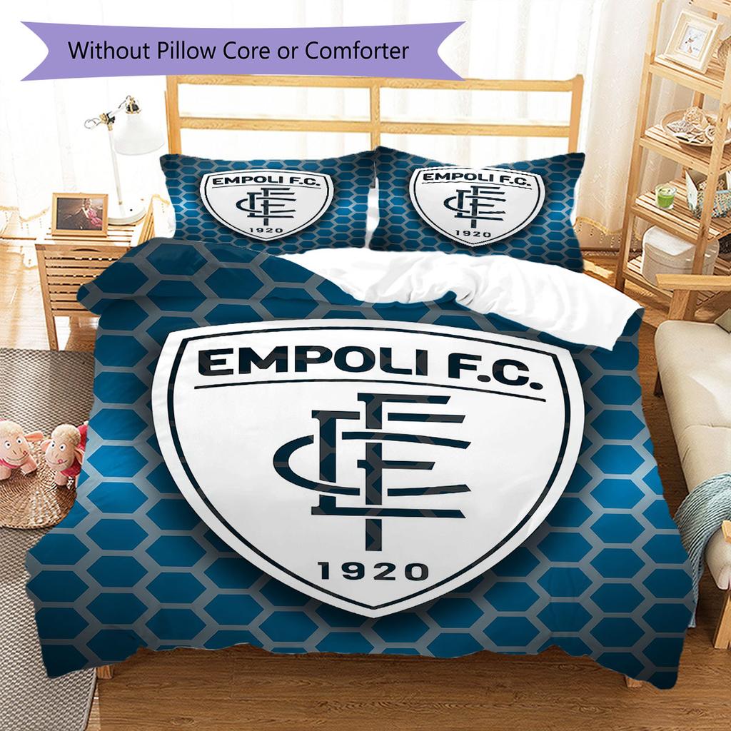 Empoli Logo Bedding Quilt Set Quilt Cover Pillowcase Home Decoration Birthday Gift (1 * Duvet Cover + 2 * Pillowcase, Without Core)