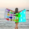 1pc SPRUNKI8 Beach Towel, Beach and Seaside Swimming Pool Equipment, Fashion Pattern, Rectangular, Travel Essentials