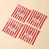 50/100Pcs Popcorn Design Gifts Bags 13*10Cm Red White Stripe Self-Sealing Bags Biscuits Candies Snack Bags Party Decoration