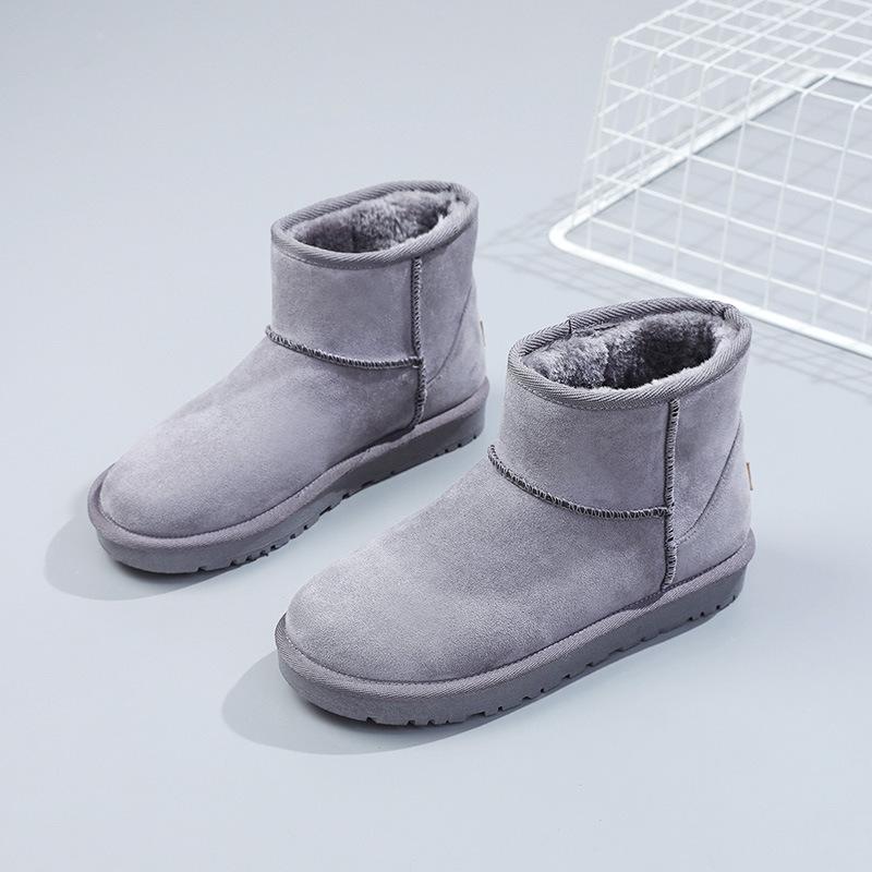 [Customized] RU111 snow boots women's winter velvet bread shoes 2025 new non-slip 5854 snow cotton short boots