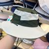 American Export Spring and Summer Sun Hat Women's Thin Breathable Color Matching Big Eaves Bucket Hat Men's Outdoor Mountaineering Bucket Hat