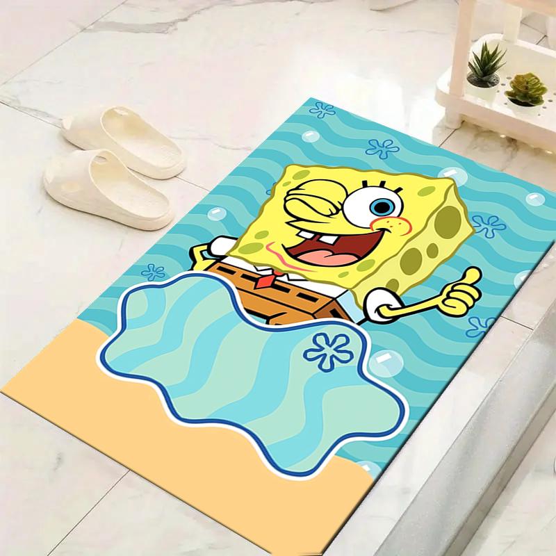 1Pc Spongebob Underwater Adventure Rug, Office Carpet Indoor Outdoor Doormat, Non-Slip, Comfortable, Living, Christmas Halloween, Xmas Gift
