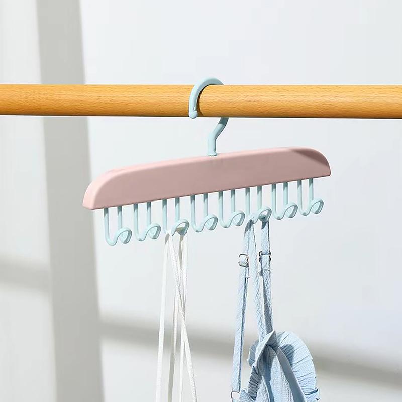 Multiple Hooks Women Storage Bra Hangers For Clothes Case Home Wardrobe Accessories Supplly Scarf Organizer Men Tie Belt Hangers