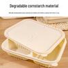 Degradable Corn Starch Disposable Multi-Compartment Takeaway Boxes