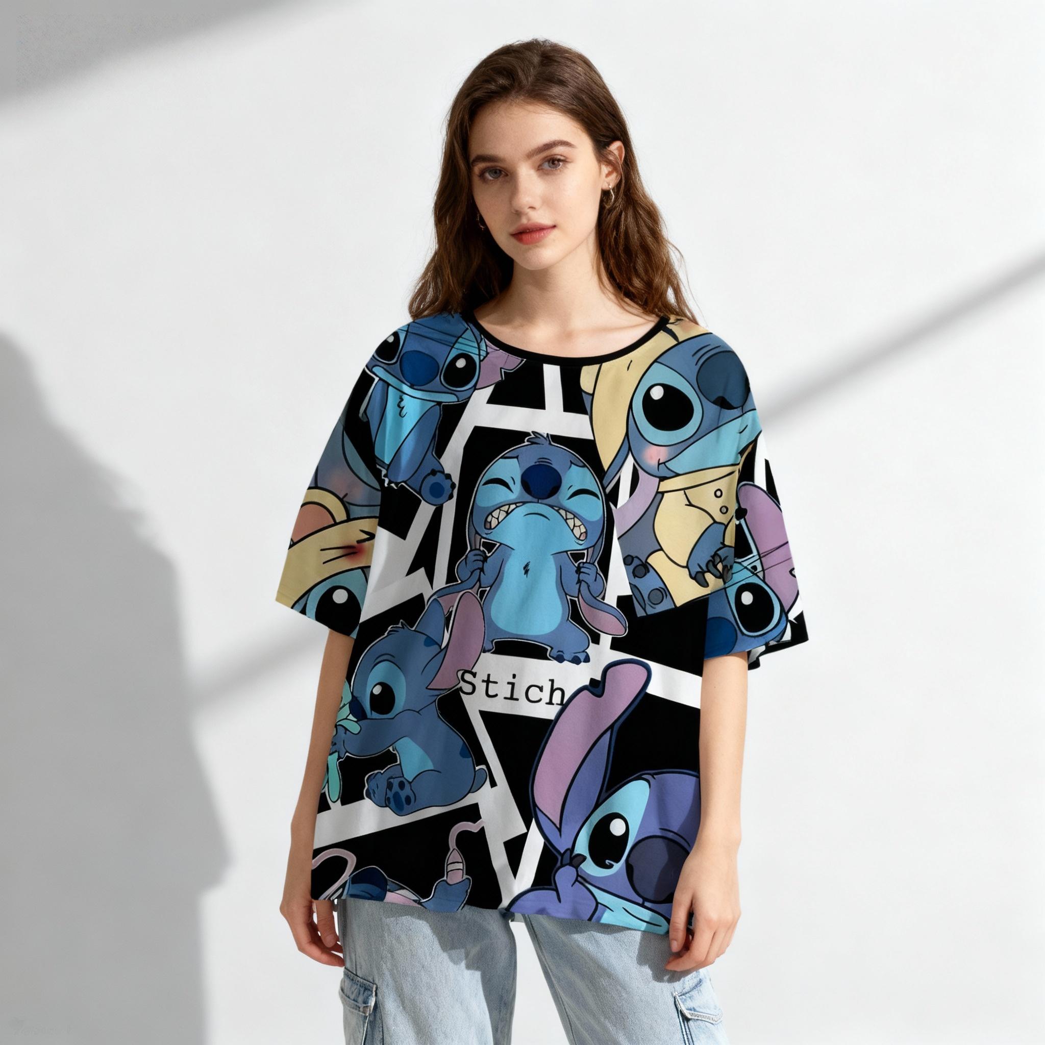 

Men Women Round Neck 3d Print T-shirt Polyester Comfortable Tops XS