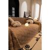 Funda Sofa Living Room Footprint Jacquard Thick Warm Sofa Throw  Winter Sherpa Camping Picnic Sofa Cover