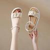 Sandals women's outer wear buckle flat sandals women's summer super soft new non-slip and wear-resistant daily casual shoes
