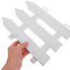 White Plastic Christmas Tree Fence Panel Detachable Picket Style Holiday Decor Prop for Tree Base Garden Courtyard Scene