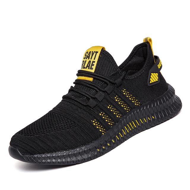Nové Pánské Ležérní Boty Prodyšné Síťované Tenisky Pohodlná Chůze Obuv Pánské Běžecké Sportovní Boty Šněrovací Chůze Boty