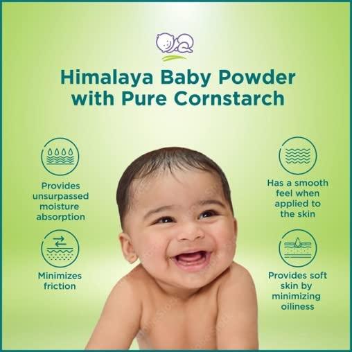 Himalaya Baby Powder with Pure Corn Starch 200g Pack of 1 for Soft Dry Delicate Skin