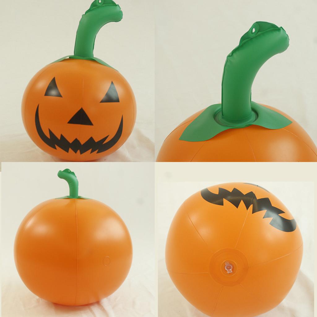 Halloween Pumpkin Decoration Inflatable Pumpkin Ball Party Inflatable PVC Halloween Ornament for Home Decor Outdoor Yard Lawn