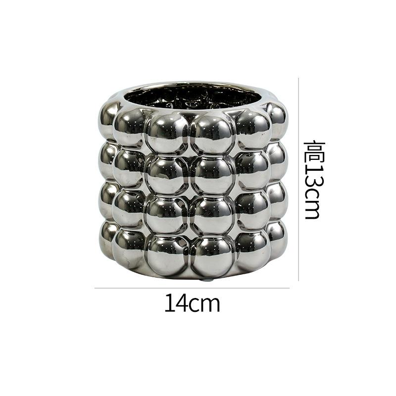 

Керамическая ваза в скандинавском стиле 3D Устройство для цветочной композиции Подставка для ручек, кисточка для макияжа, банка для хранения цветочных горшков, декор для дома