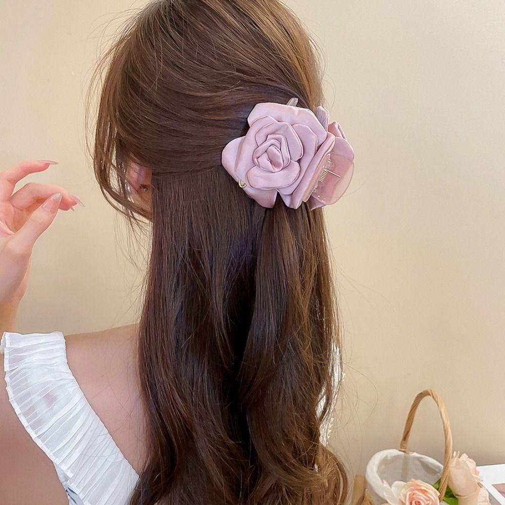 Bohemian Artificial Flower Clips Back of the Head Hair Clip  Headdress Styling Tool